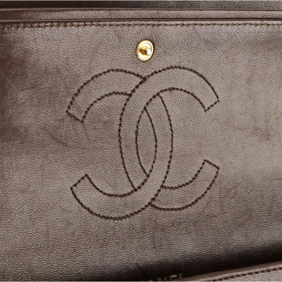 RARE - Chanel Vintage Small 24k Gold Reissue Chain Double Flap Bag - Picture 7 of 9